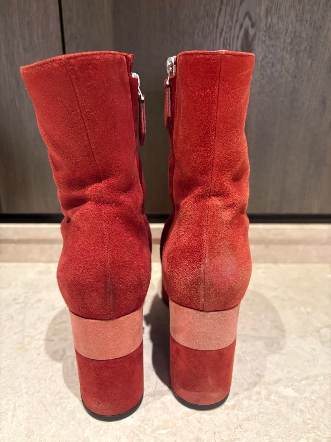 에르메스 스웨이드 플랫폼 앵클 부츠 / 정품 상품이미지5