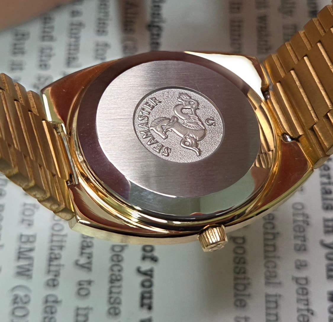 레어] 빈티지 오메가 씨마스터 고구마 데이데이트 올금장 뻐뻐시 브레이슬릿 상품이미지7