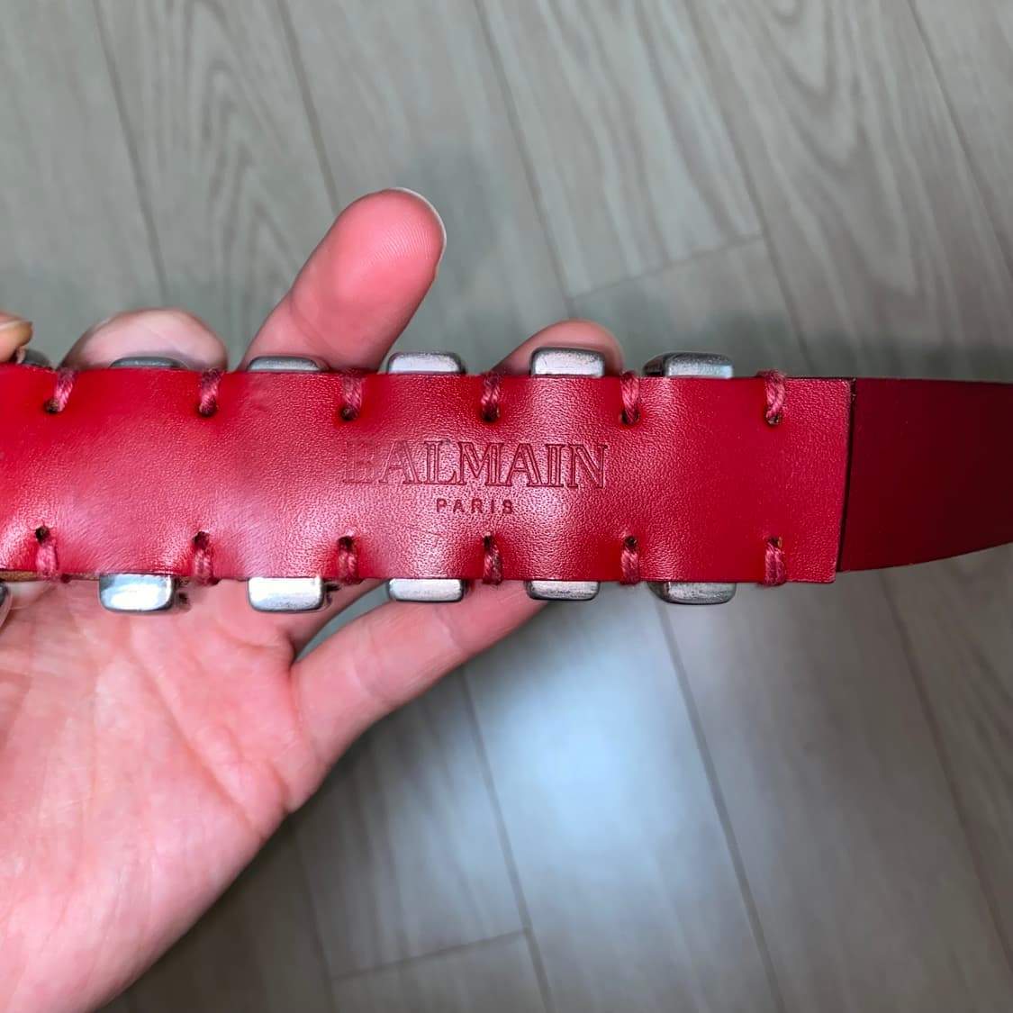 발망 스프링 벨트 레드 상품이미지3