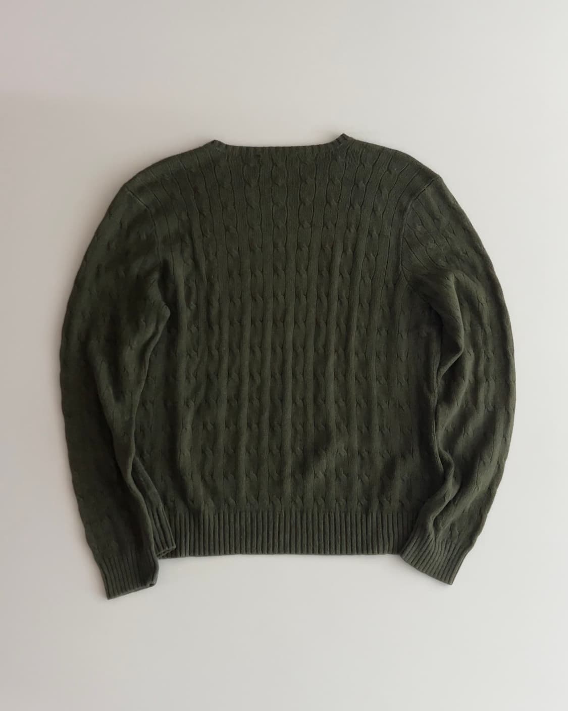 폴로 랄프로렌 케이블 실크 니트 XL 상품이미지2