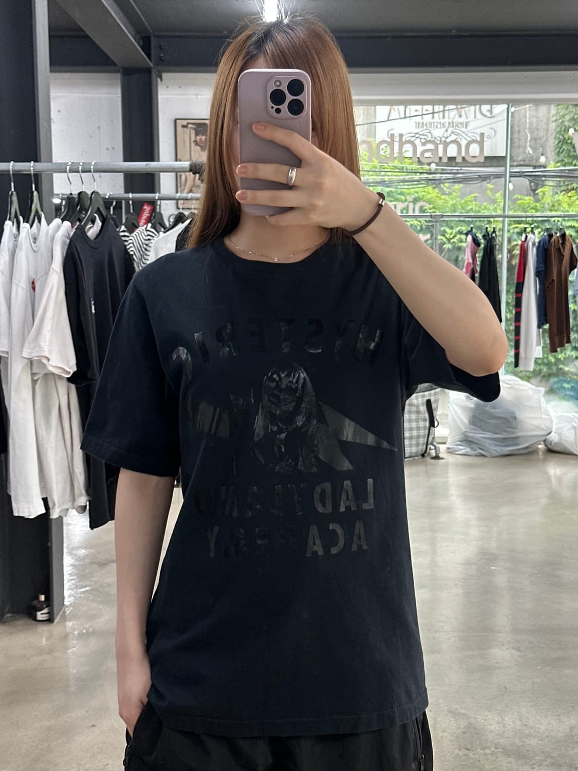 히스테릭글래머 히스걸 스카치로고 레이디랜드 반팔티 상품이미지2