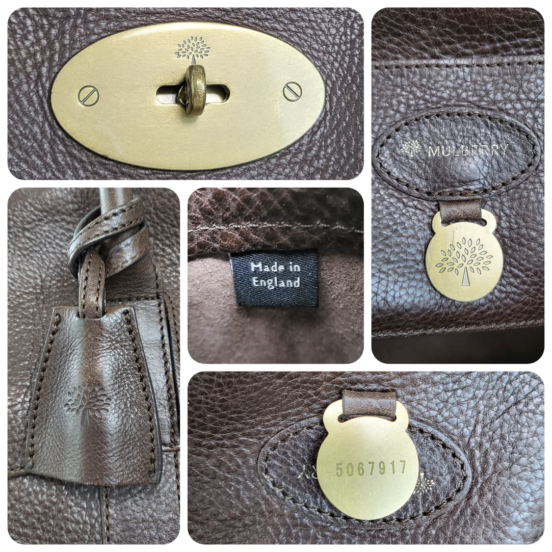 정품 멀버리 베이스워터 클래식 다크브라운 상품이미지9