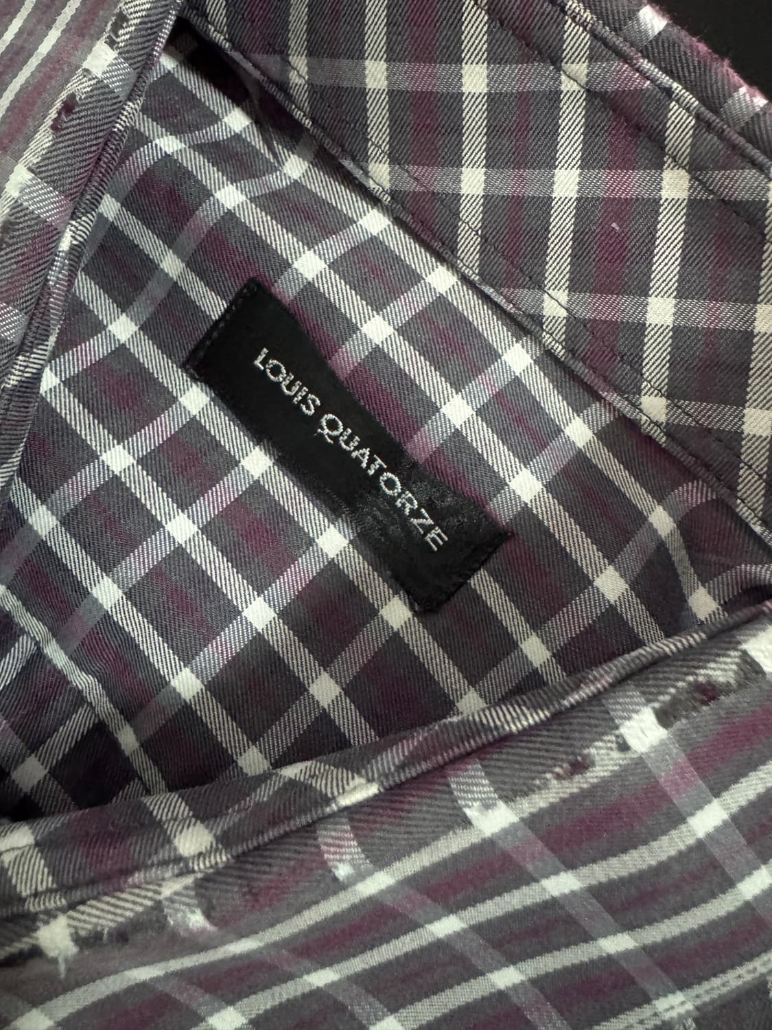 루이까또즈 클래식 체크 셔츠 L 상품이미지3