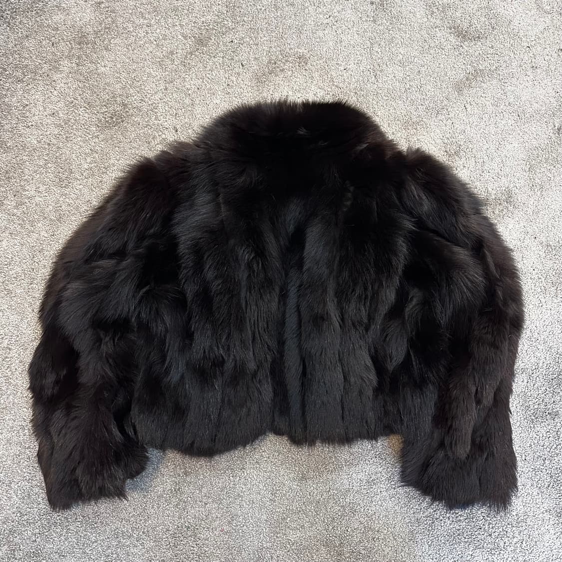 빈티지 블랙 크롭 사가폭스 퍼자켓M 상품이미지7