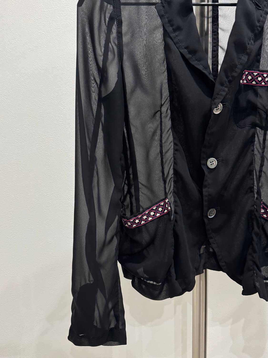 꼼데가르송 꼼꼼 x Jupe 씨스루 셔츠 자켓 상품이미지3