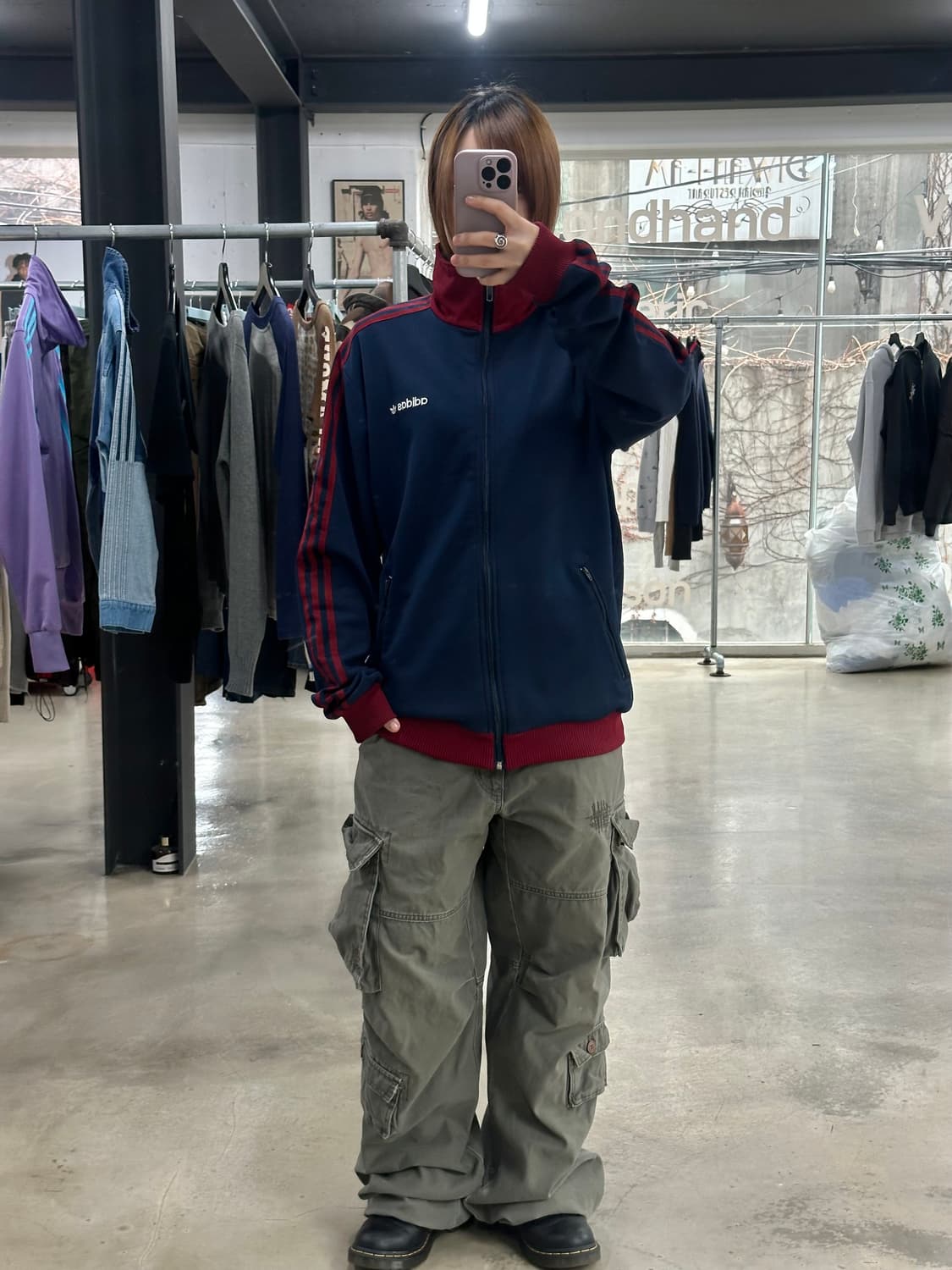 아디다스 베켄바우어 버건디네이비 트랙져지 상품이미지2