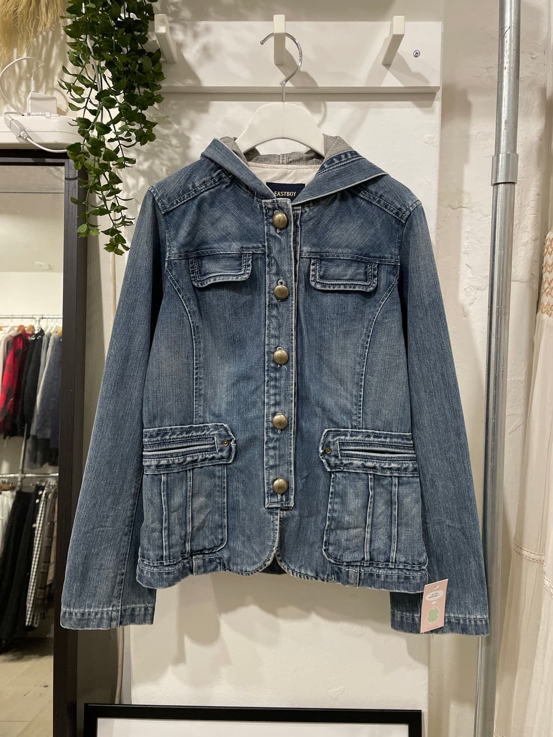 EAST BOY Denim hoodie jacket 상품이미지6