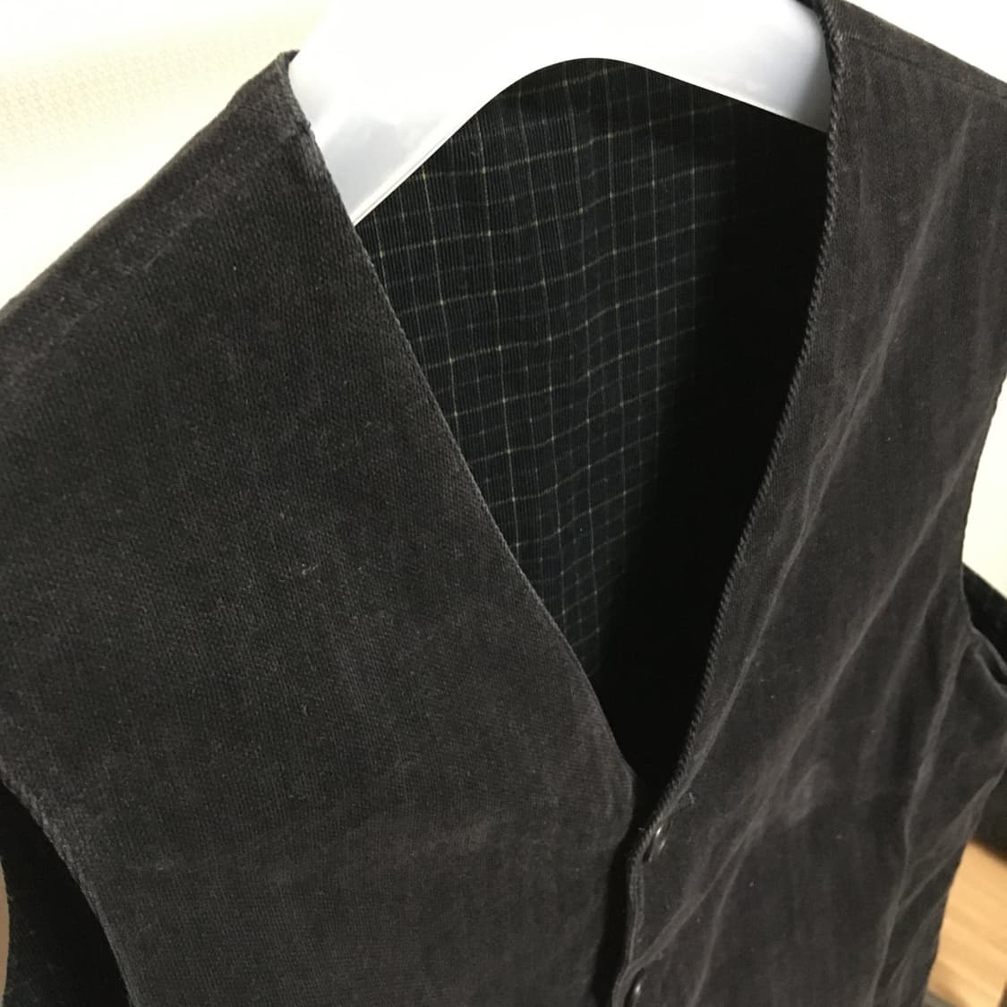 Herringbone Check Reversible Vest 상품이미지5