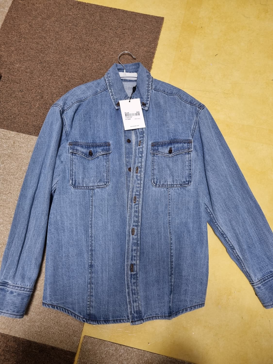 던스트 데님 셔츠 새제품 xs 상품이미지2