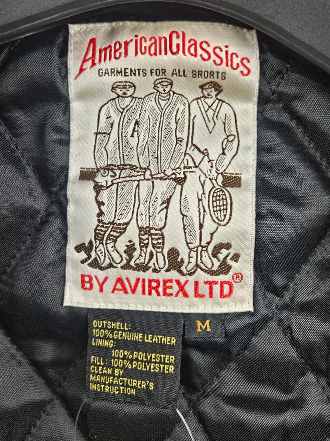 아비렉스 아이콘 가죽 배색 블루종 자켓 ( M ) / 10979 상품이미지6