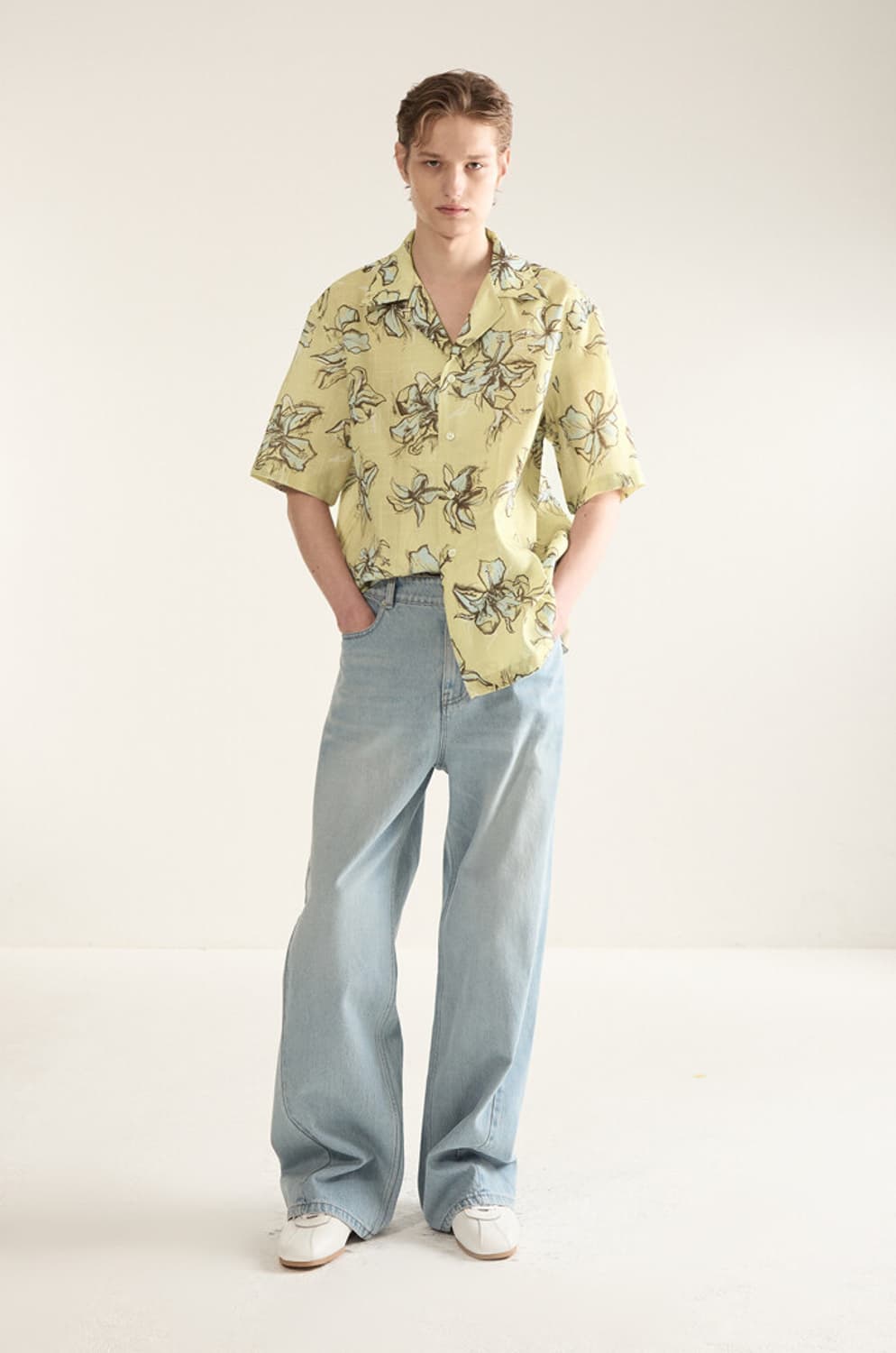 시스템옴므 트위스트 와이드 팬츠 한섬 상품이미지1