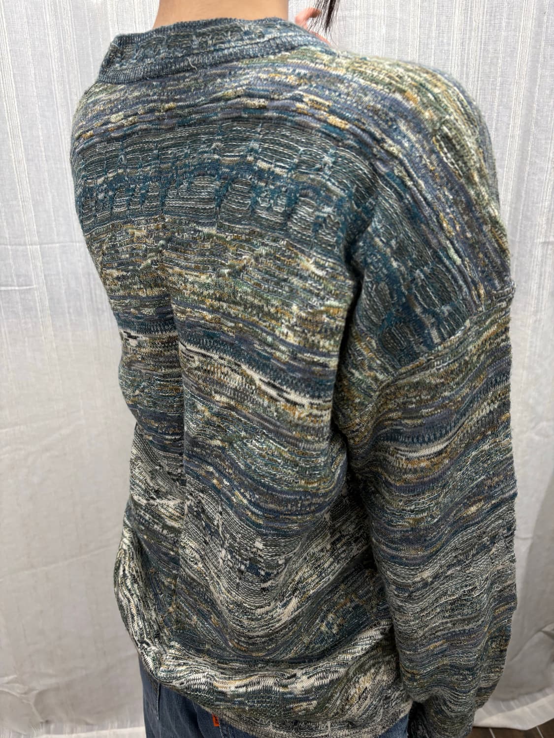 코코모 빈티지 에스닉 케이블 울니트 상품이미지3