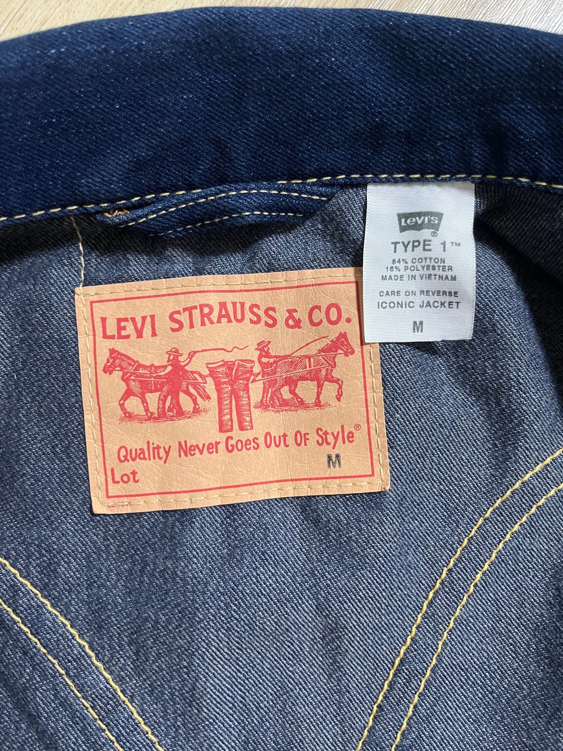 리바이스 데님자켓 타입원 상품이미지3