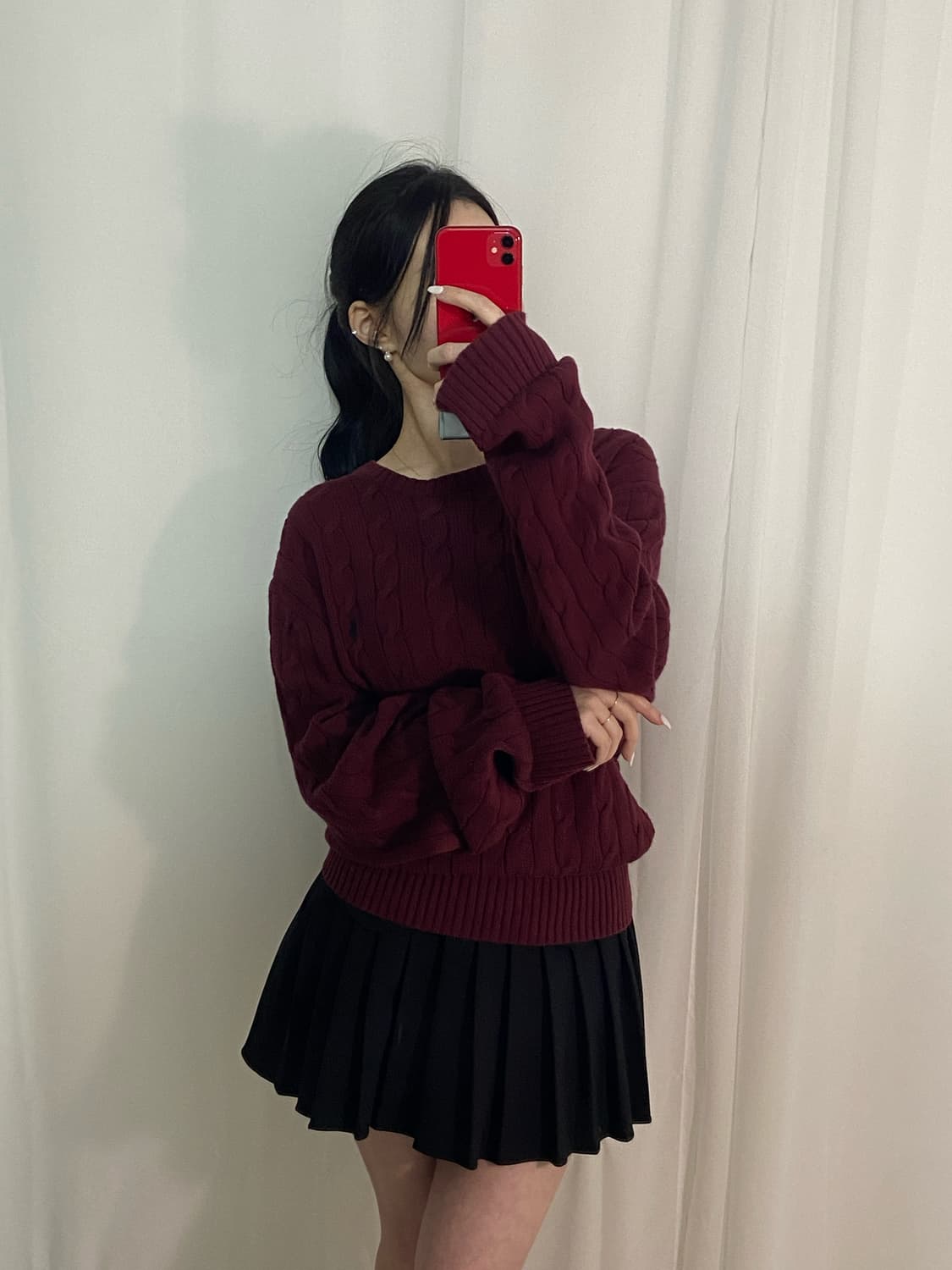 폴로 꽈배기 니트 상품이미지1