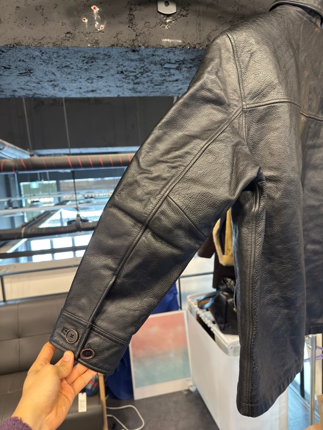 올드갭 레더 카코트 M 사이즈 상품이미지3