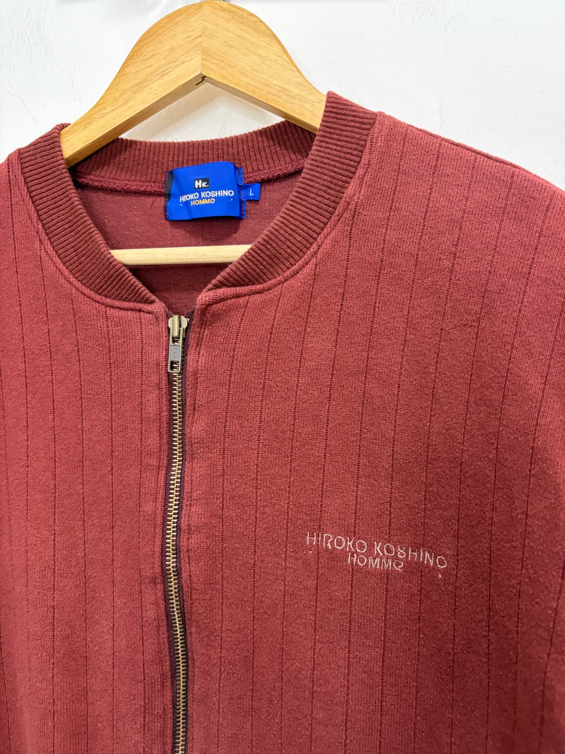 히로코 코시노 옴므 버건디 코튼 자켓 상품이미지5