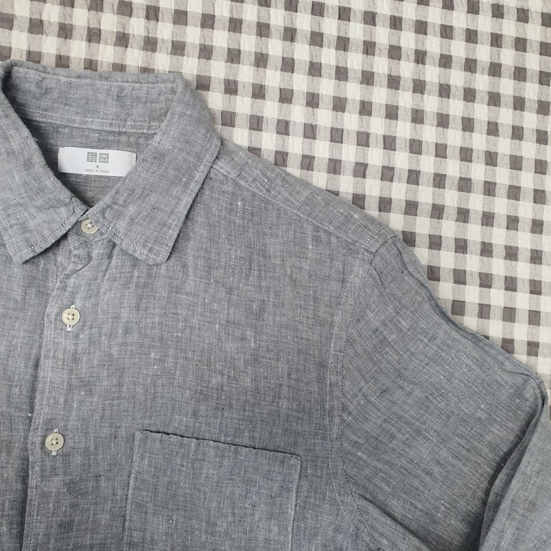 유니클로 마100 긴소매 셔츠 남자95 상품이미지3