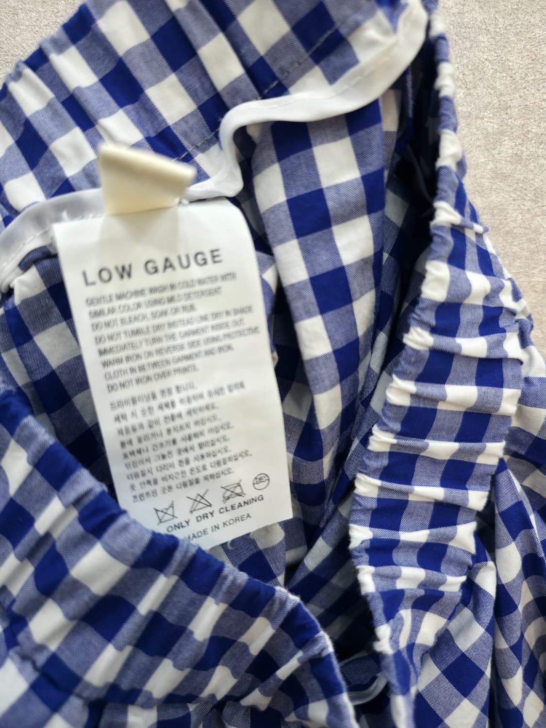 제평 LOW GAUGE 체크 롱 밴딩 스커트 상품이미지4