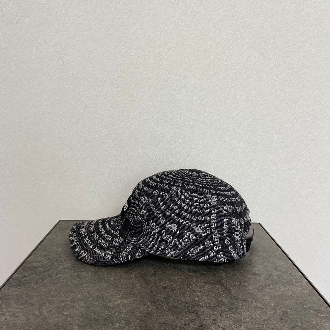 슈프림 자카드 워시드 데님 박스로고 캠프캡 모자 상품이미지2