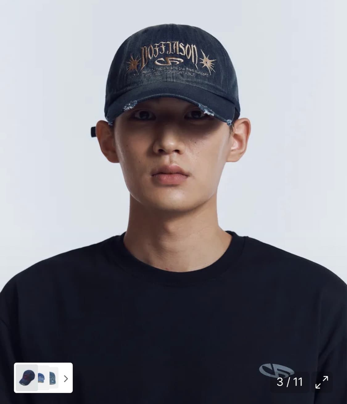 도프제이슨 빈티지 워시드 데님 볼캡 (인디고) 주앙옴므/밀로/어반드레스 상품이미지3