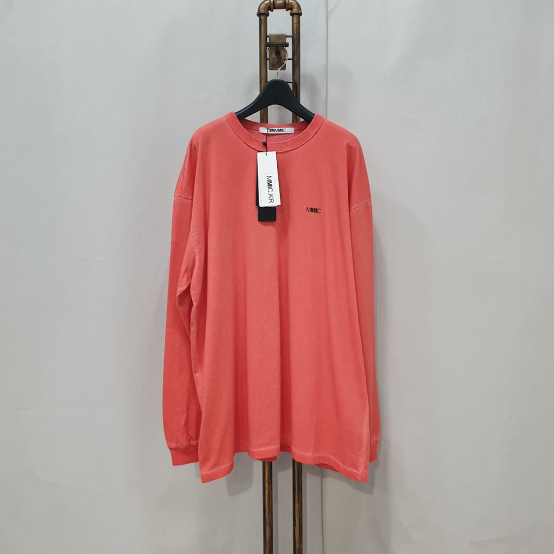 MMIC 오버핏 가먼트다잉 슬리브티 XL 상품이미지1