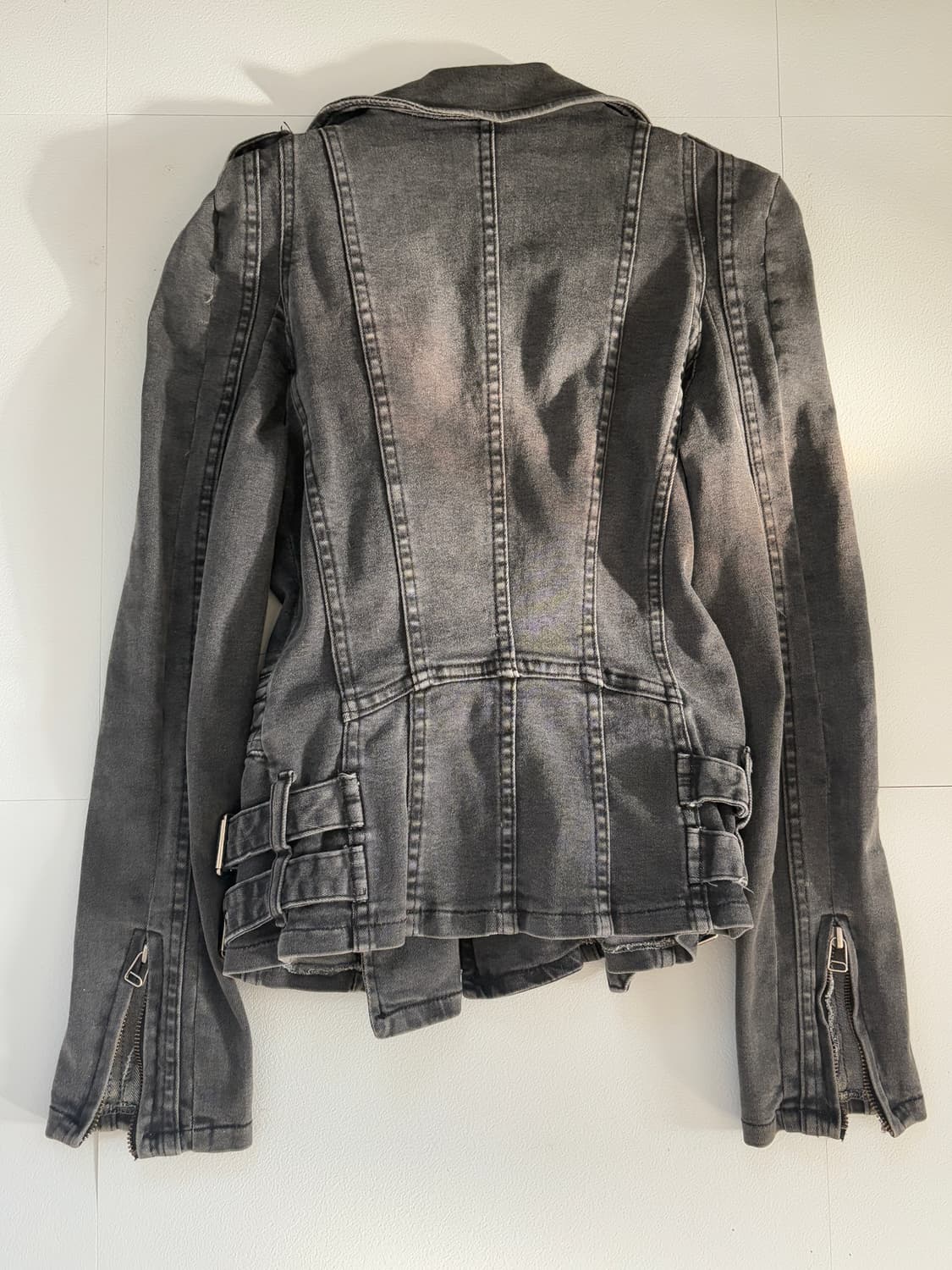 • Dark Gray Denim Detail Rider Detail Ja 상품이미지9