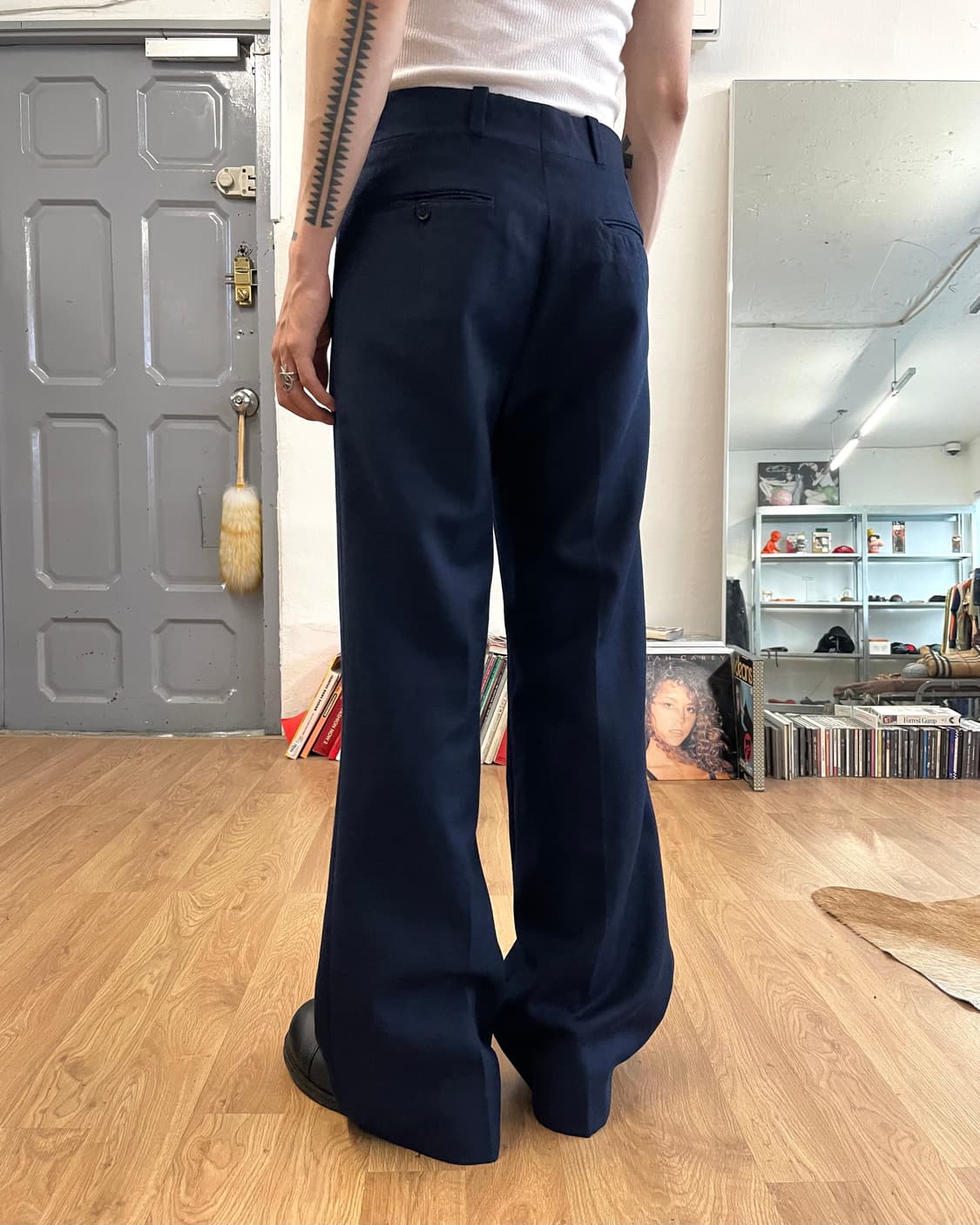 80s TALON Zip 울 플레어 팬츠 상품이미지1