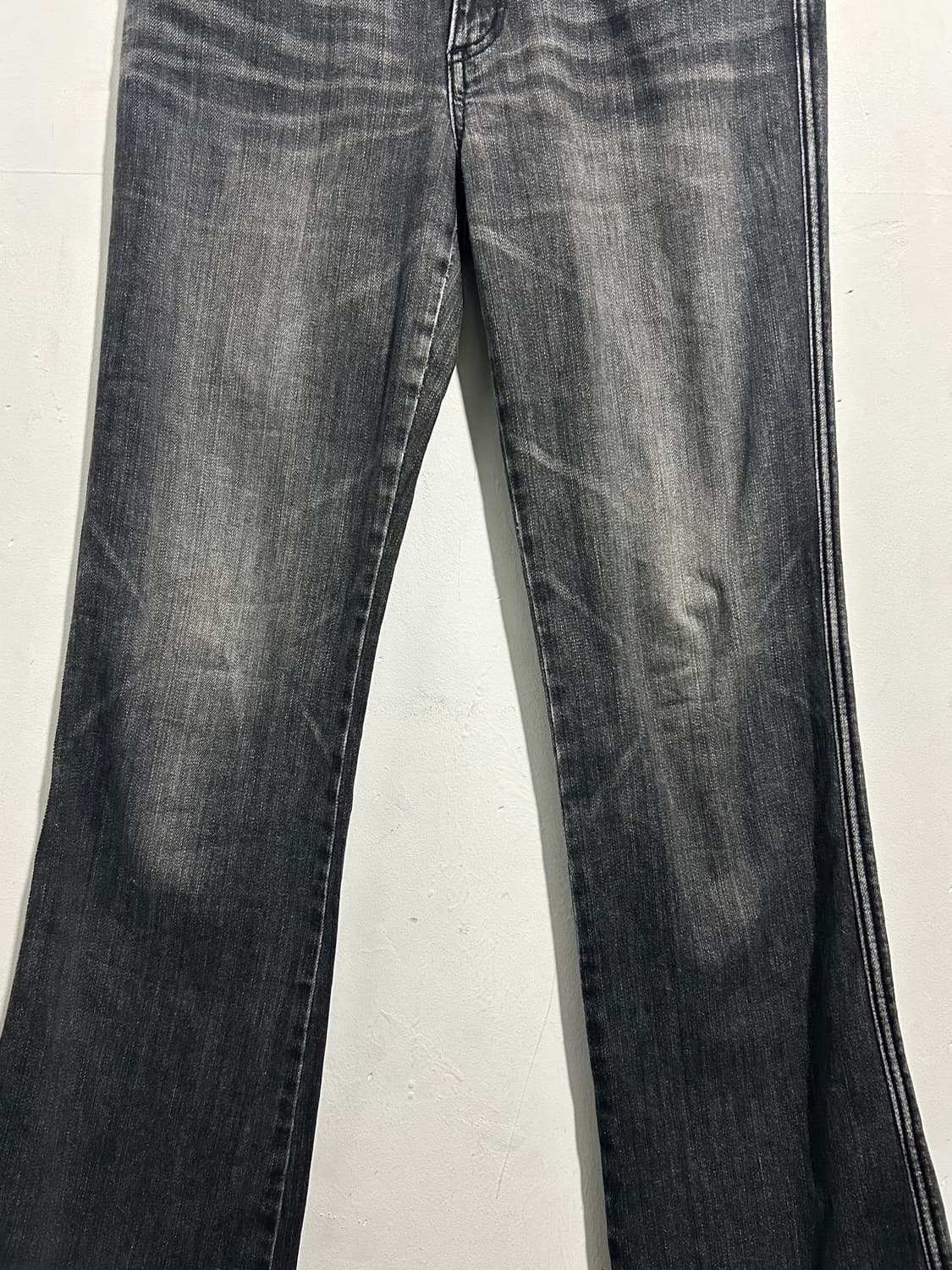 빈티지 흑청 워싱 부츠컷 팬츠 상품이미지7