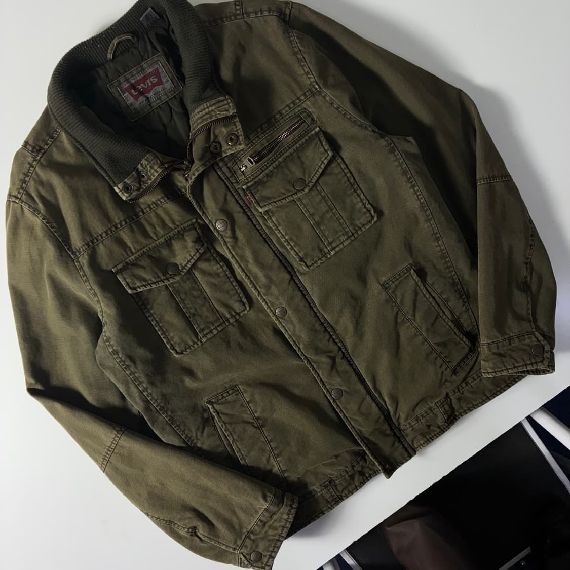 Levi's 리바이스 워싱 워크 바이커 봄버 자켓 상품이미지2