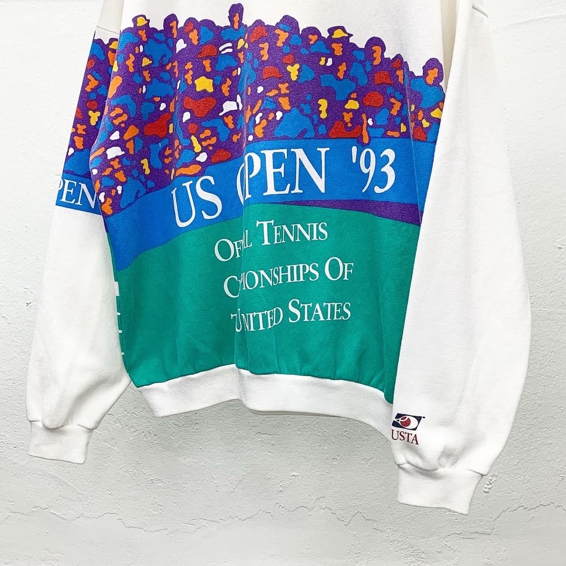 페론 스포츠 93년도 테니스 풀프린팅 스웻셔츠 상품이미지1