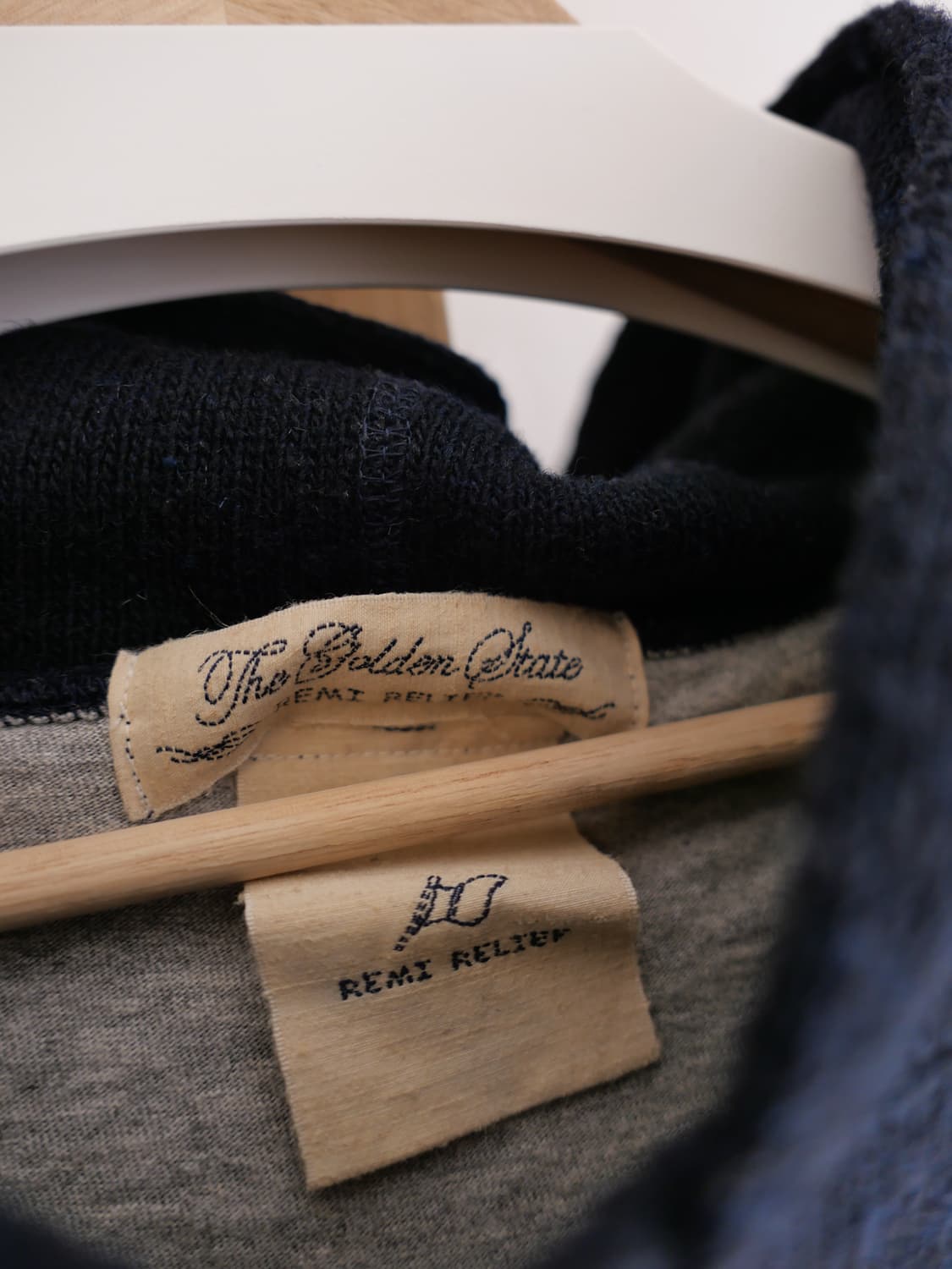 레미 릴리프 레이어드 니트 후디 상품이미지5