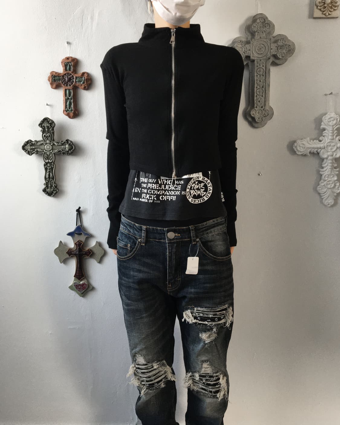 high neck zip up 상품이미지8