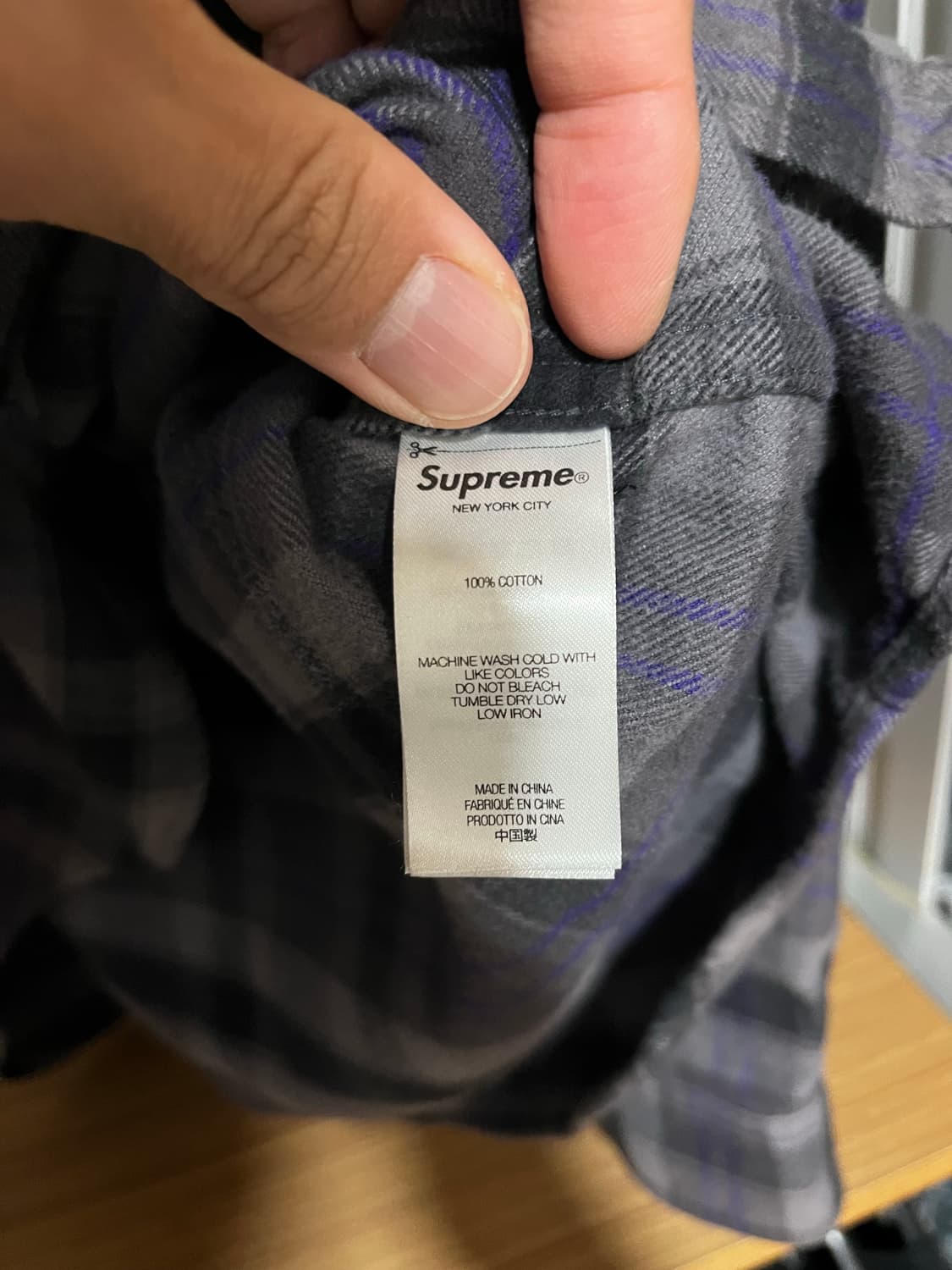 슈프림 플레이드 플란넬 셔츠 블랙- 24SS 상품이미지9