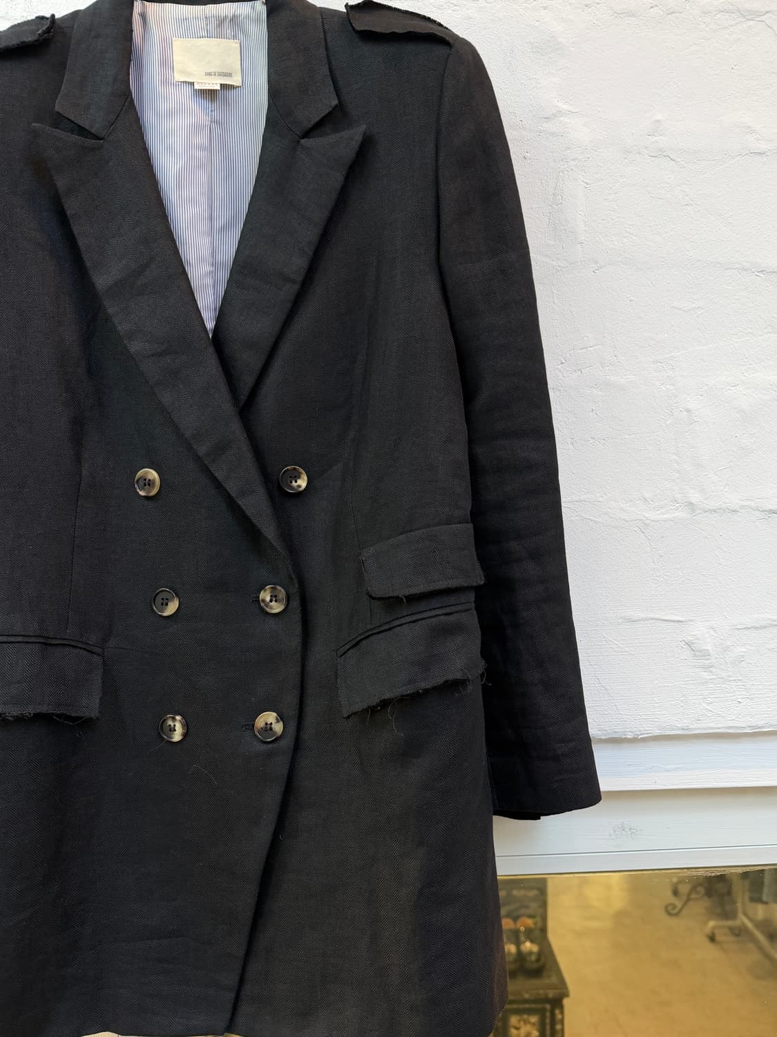 Band Of Outsiders 린넨 더블 브레스트 블레이저 1 상품이미지3