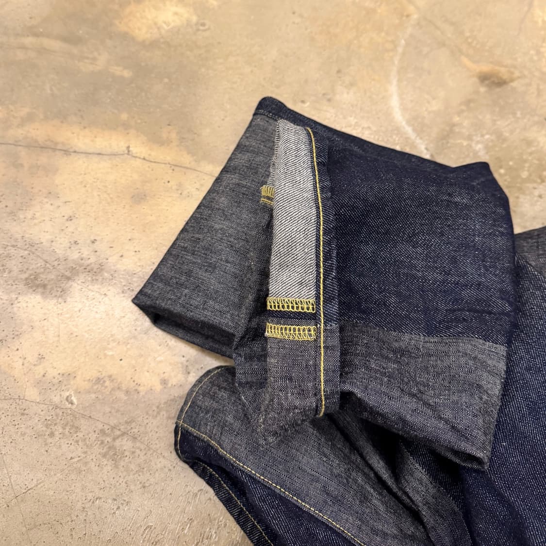 캐피탈 투톤 데님 팬츠 블루 상품이미지7