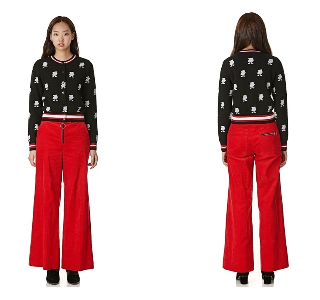 급처상태좋음!럭키슈에뜨 채수빈,블랙핑크 블핑리사 올빼미 연예인 니트가디건 상품이미지1