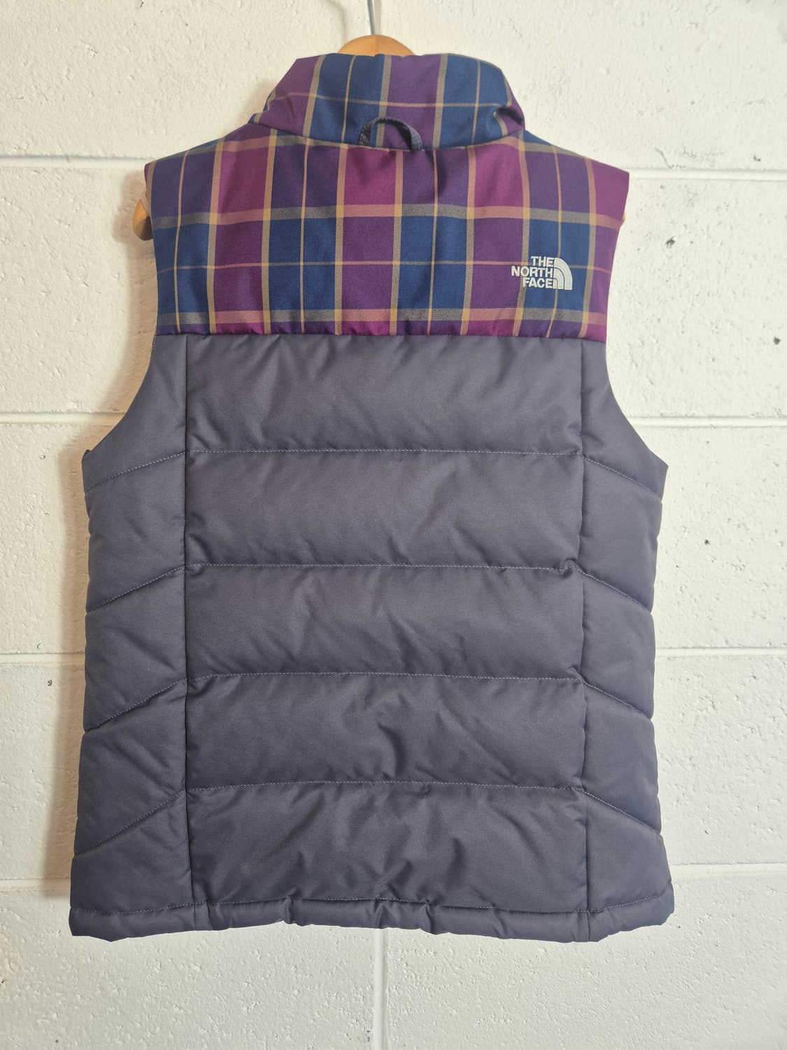 XS) 노스페이스 550 체크 여성 패딩조끼 상품이미지3