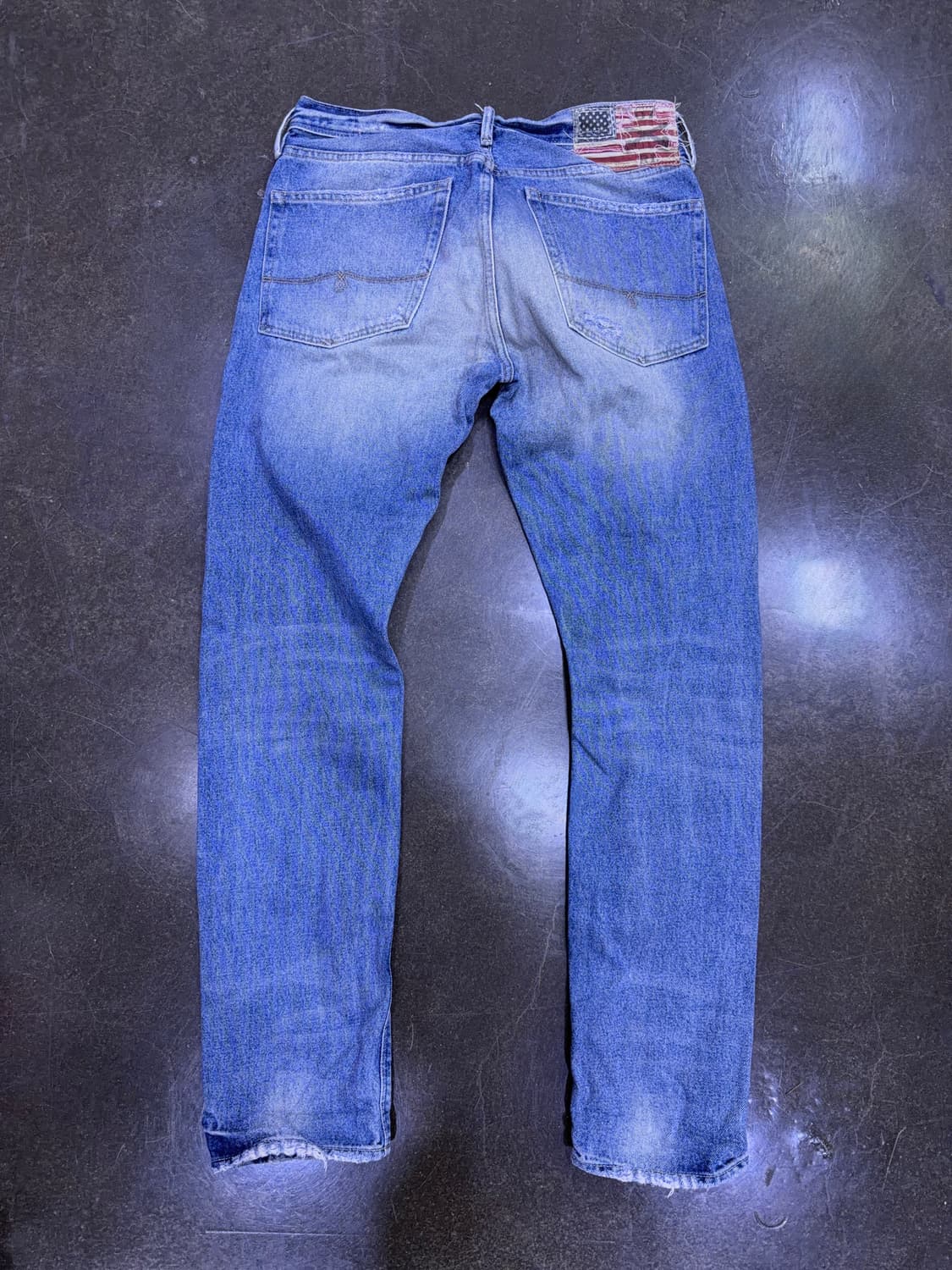 랄프로렌 폴로 빈티지 디스트로이드 워싱 스펜서 스키니 데님팬츠 32 상품이미지2