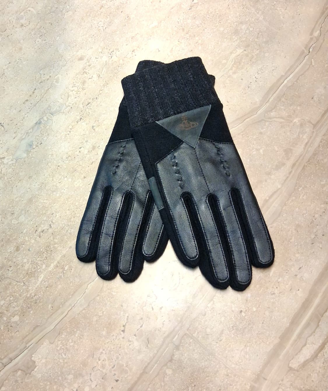 비비안웨스트우드 남성용 아웃핑거 콤비 장갑 (새상품) 상품이미지2