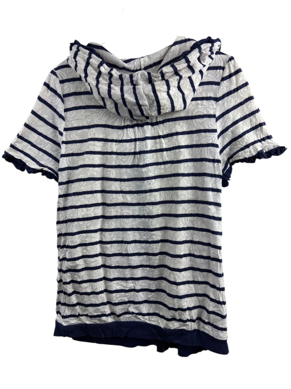 엑시즈팜 레이스 스트라이프 블루 후드집업1557 상품이미지2