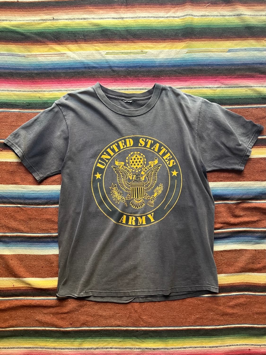 00s USA 빈티지 US ARMY 선페이딩 반팔 티셔츠 상품이미지1