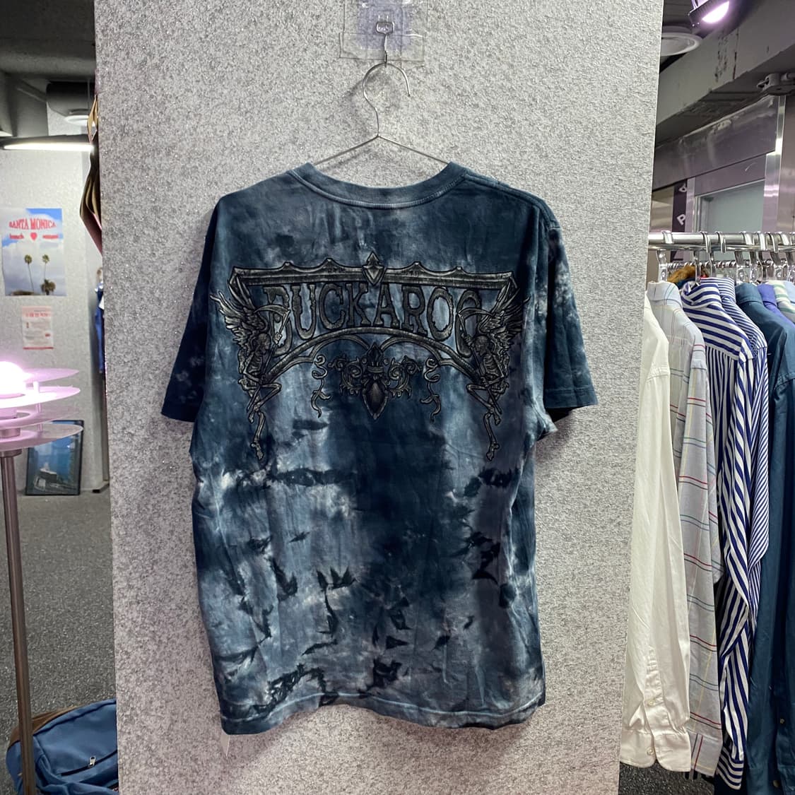 버커루 빈티지 타이다이 워싱 펑크반팔 B4609 상품이미지4