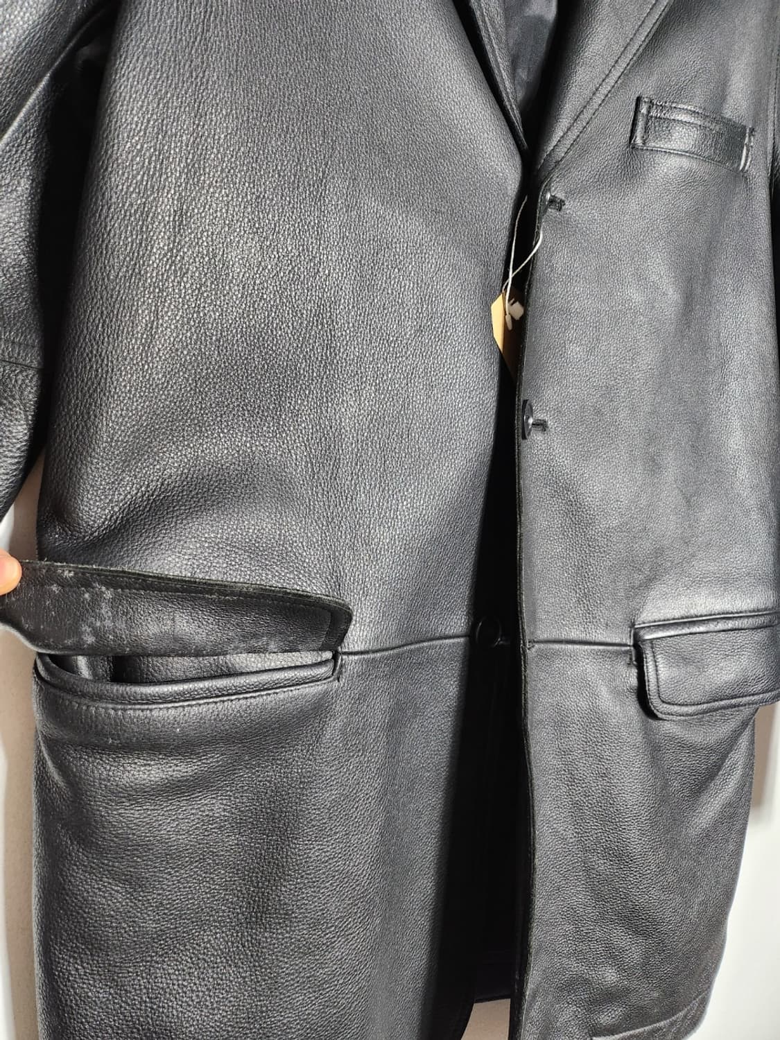 DKNY 레더 블레이저 상품이미지5