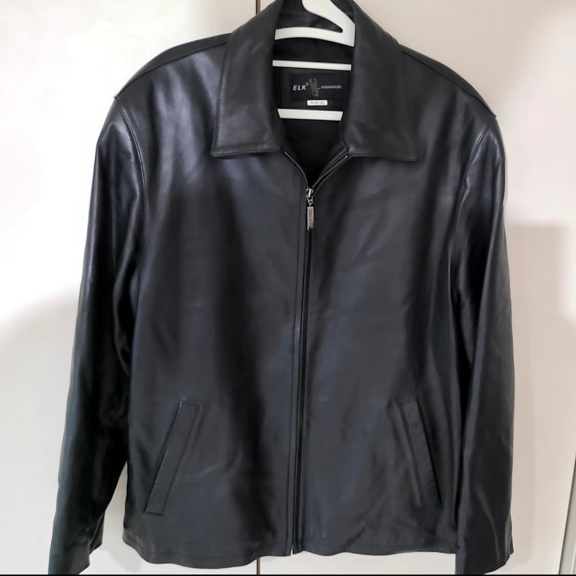 빈티지 양가죽100% 램스킨 싱글 레더 자켓 상품이미지1