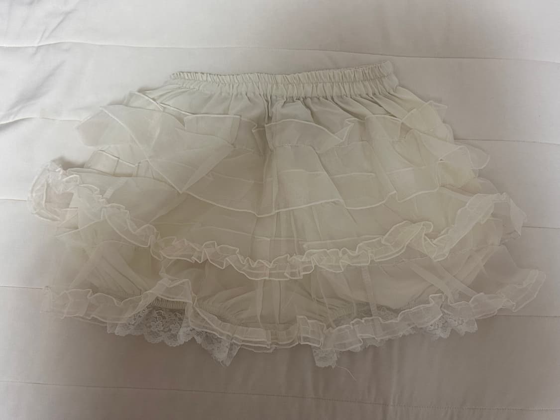 빈블 레이스 프릴 캉캉 팬츠 스커트 (반바지) 상품이미지4