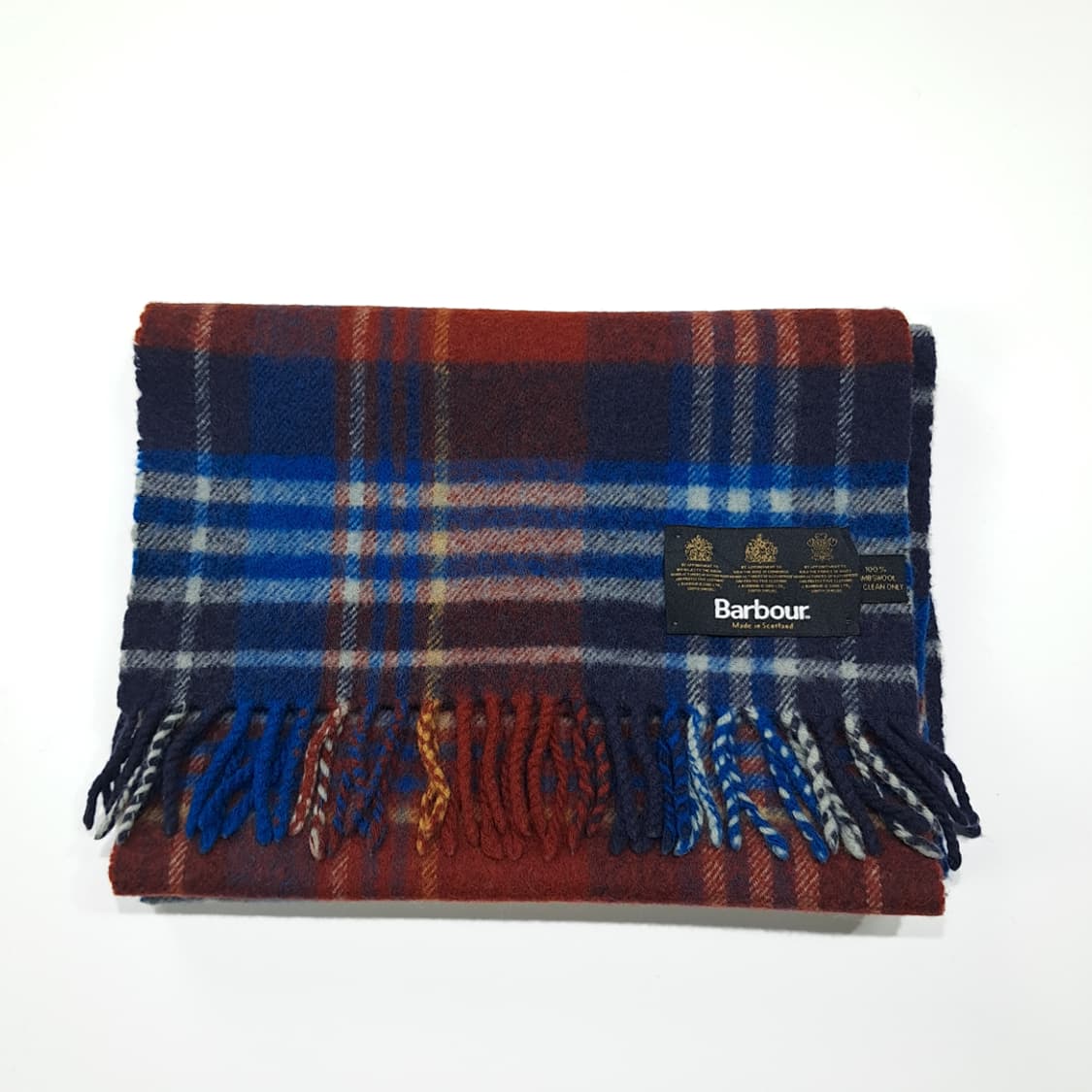 MX466 바버 스코틀랜드판 램스울 3로얄워런트 타탄 머플러 목도리 상품이미지7