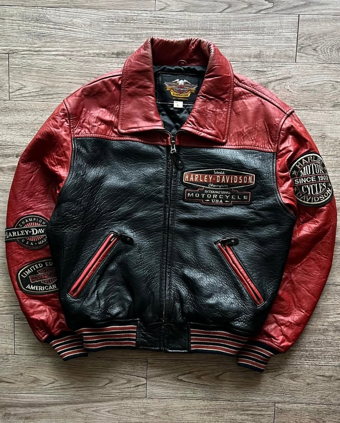 90s Harley Davidson Leather Jacket 상품이미지2