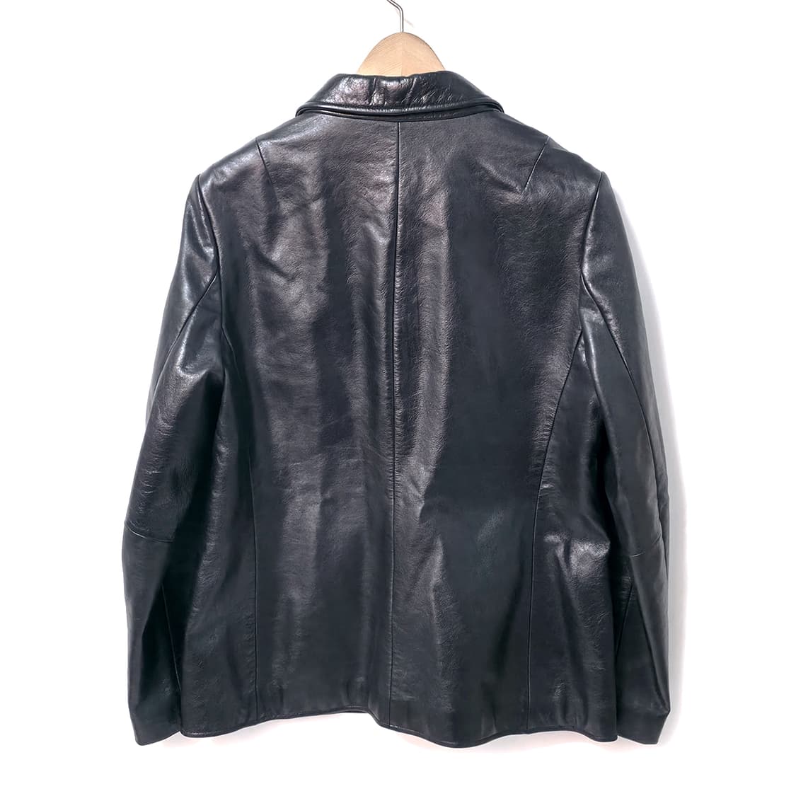 [W/L] 올드 갭 레더 블레이저 블랙 (90s) 상품이미지2