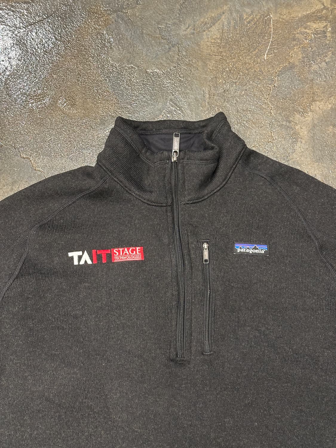파타고니아 블랙 하프집업 롱슬리브 XL 상품이미지3