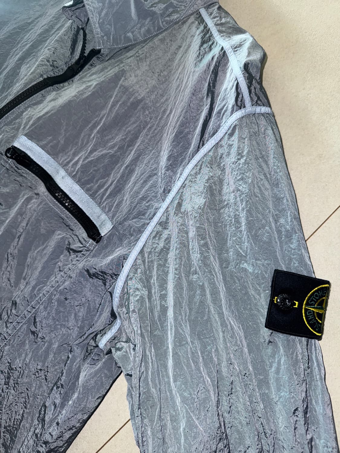 스톤아일랜드 나일론 메탈 오버셔츠 스카이블루 24ss 상품이미지1